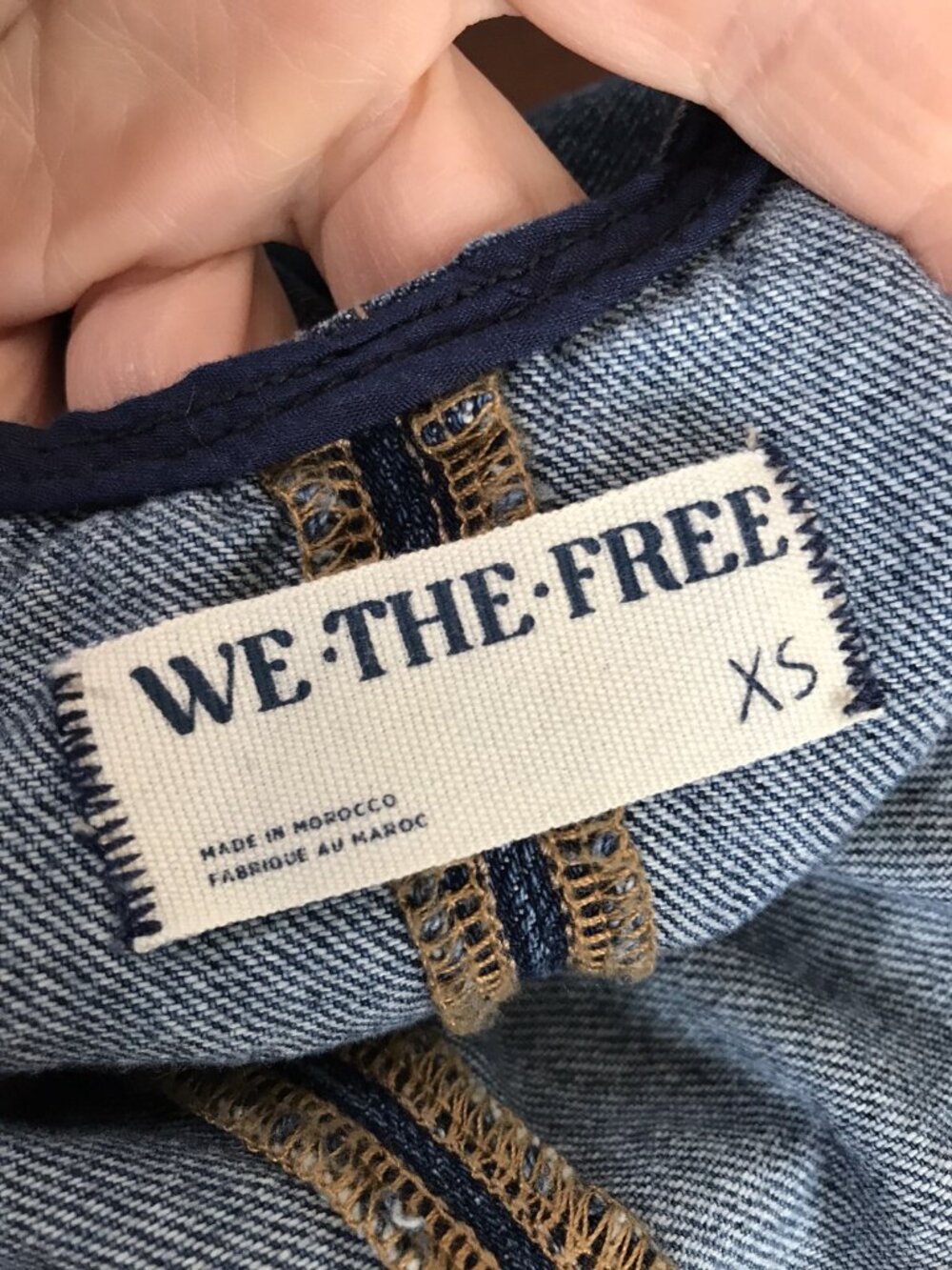 Free People We The Free High Roller Jumpsuit Blue romper Size XS - Picture 6 of 7
